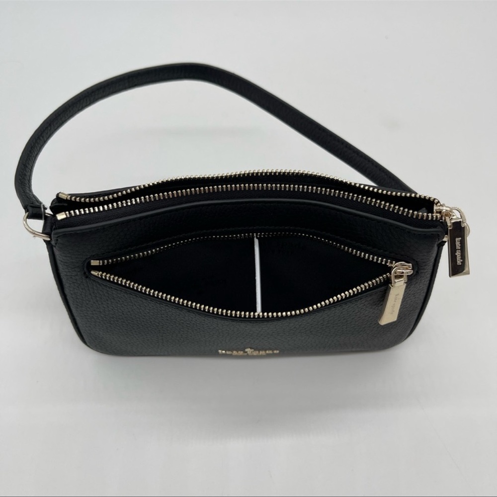 Kate Spade Leila Convertible Mini Pachette Bag Black - Picture 8 of 11
